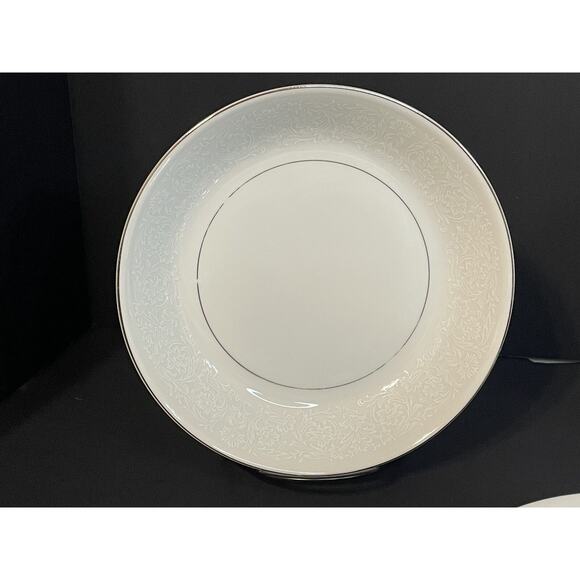 Montgomery Ward Shannon Japan Fine China Soup/Salad Bowls Set of 7 Silver Rim - Picture 10 of 16